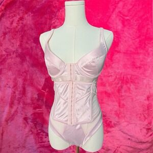Baby Pink 3 Piece Lingerie Set